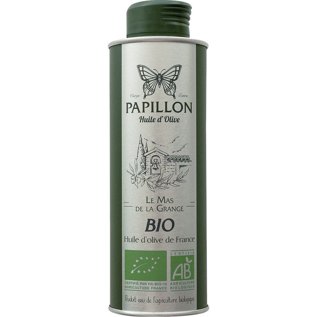 Papillon Huile d'Olive Bio Vierge Extra 25cl - Le Mas de la Grange
